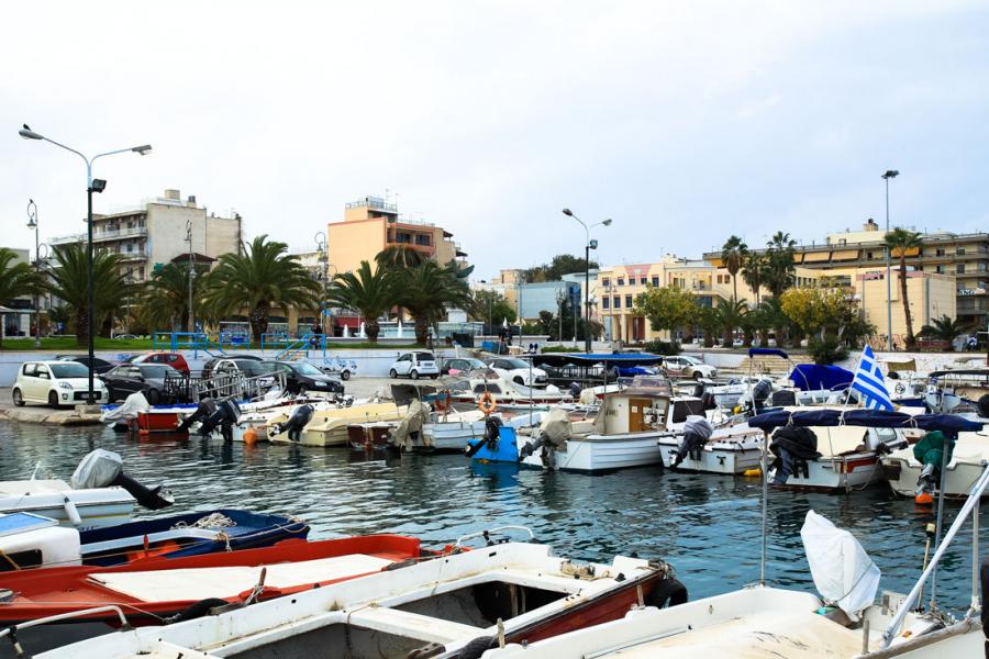 The Marina in Corinth. - by  