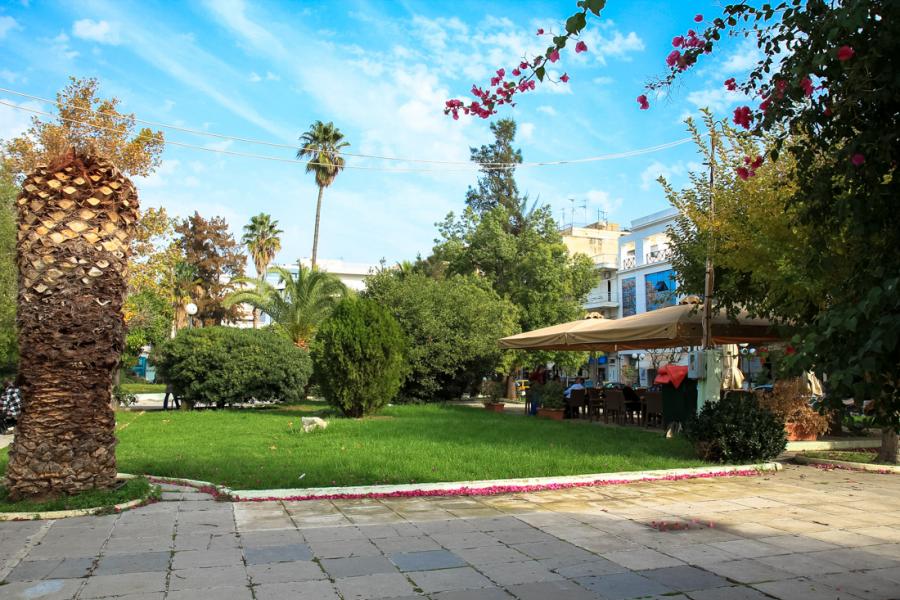 Perivolakia park-square in the center of Corinth