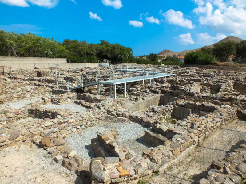 Myrina, Lemnos<br>Prehistoric settlement in Myrina, Lemnos island.