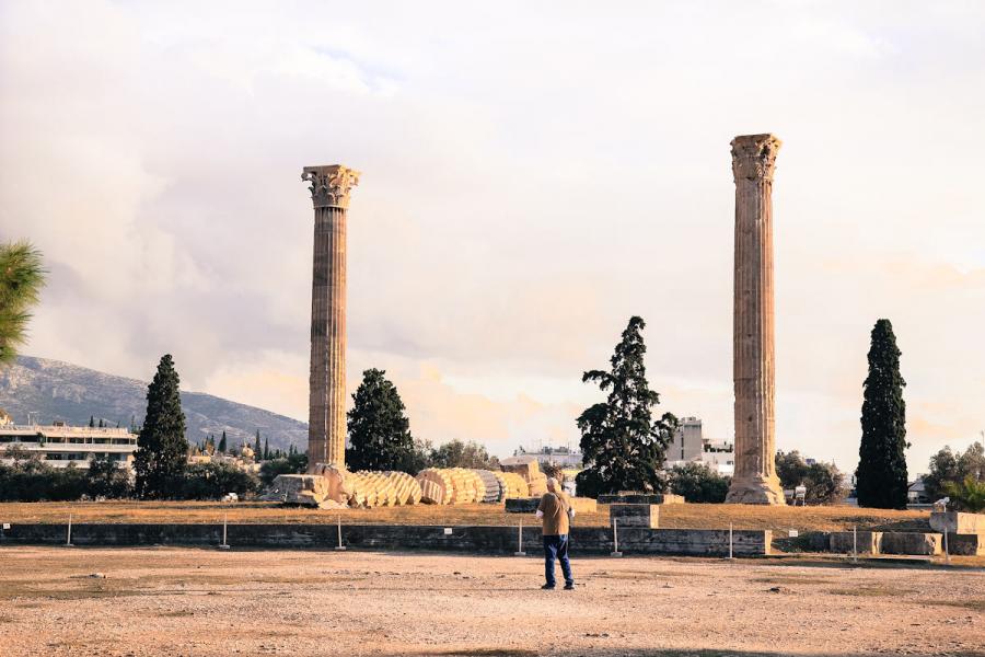 Temple of Olympian Zeus - by adampao 
