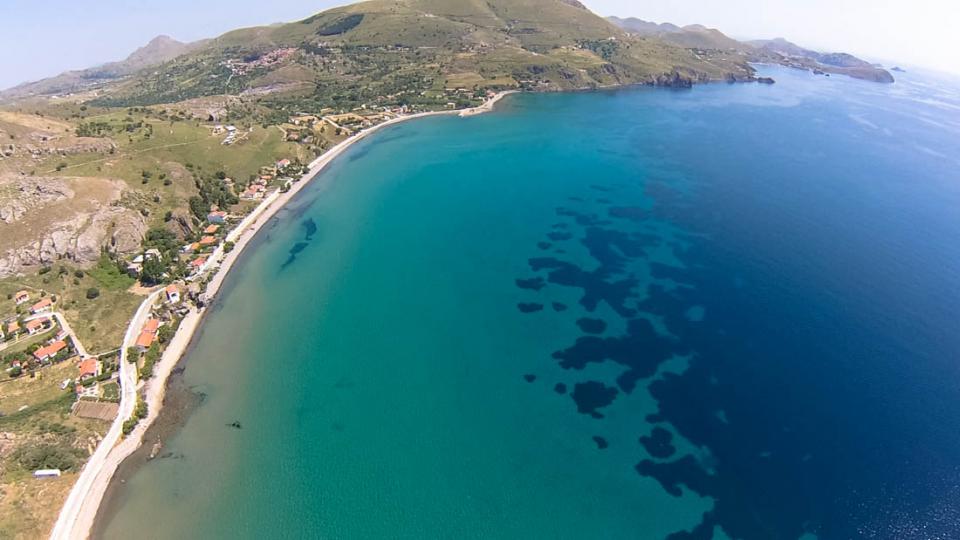 Kaspakas, Lemnos, Lemnos Island Agios Ioannis beach  Photo by Joy Aerials www.facebook.com/aerophotojoy